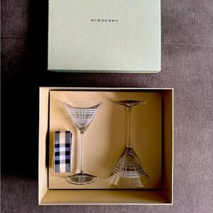 BURBERRY Martini Glasses, Made in France